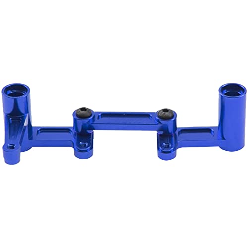 Aluminum Steering Bellcranks Drag Link Parts w/Ball Bearings Upgrade Part #3743 Compatible with Traxxas Slash 2WD Rustler VXL Bandit 1/10 RC Car (Blue) - color: Blue