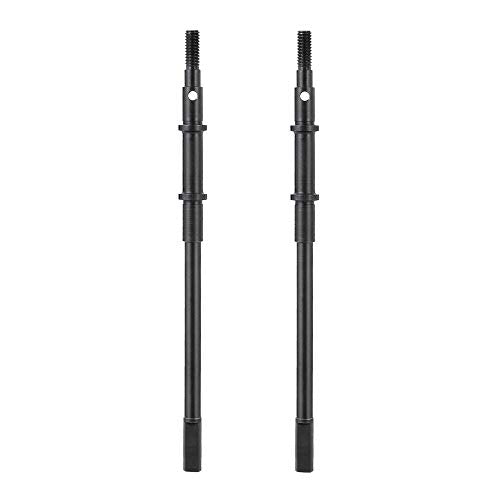 QUE-T 4pcs Steel Crawler Front & Rear Axle Drive Shaft CVD Set for 1/10 RC Axial SCX10II 90046 Car