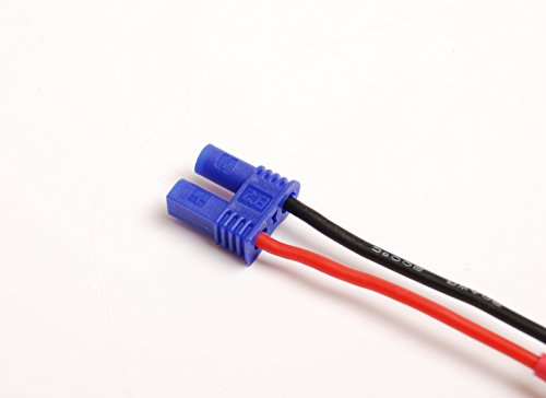 Lot (5) Male XT60 XT-60 to Female EC 2 Converter Adapter 20AWG 5cm Wire fr RC