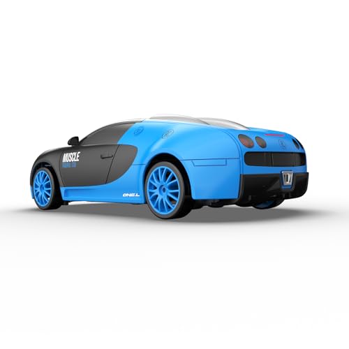 Remote Control Car RC Drift Car 2.4GHz 1:24 Scale 4WD High Speed RC Cars Vehicle with LED Lights Drifting Tires Racing Sport Toy Cars for Adults Boys Girls Kids Gift - color: Blue