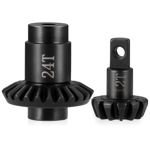 12/20T Overdrive Gear 12/24T Steel Axle Gear Set for FMS FCX24 FCX18 | 1/24 RC Crawler Upgrade Parts - size: 12/20T+12/24T