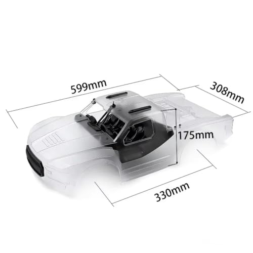 Rc Accessories Parts Body Shell Kit Clear Polycarbonate Pre-Cut for Pickup Without Sticker for Arrma for Mojave 1/10 RC Car Truck Upgrades Parts