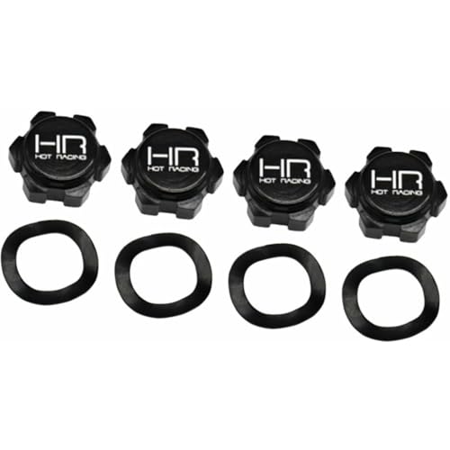 Hot Racing AON10M01 Aluminum 17mm Friction Dirt Shield Wheel Nuts Arrma