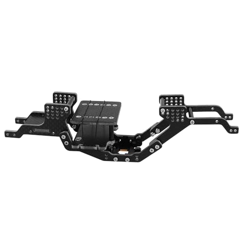 LCG Carbon Fiber Chassis Frame Kit with Brass Skid Plate for 1/18 RC Crawler Redcat Ascent-18 Upgrade Part