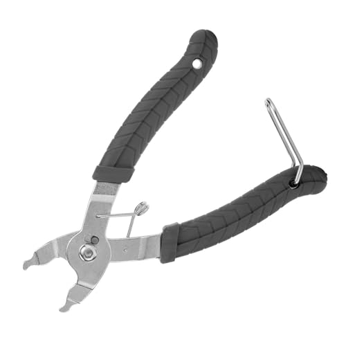 Oumers Bike Master Link Plier Tool, 2 in 1 Bicycle Chain Quick Link Opener-Closer Remover Compatible with All Speed Chain Repair - color: Gray