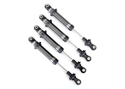 Traxxas TRA8160 Shocks, GTS, silver aluminum (assembled without springs) (4)