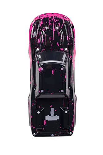 Custom Body Muddy Hot Pink Style Compatible for V1 Traxxas Maxx 1/10 4X4 4WD Truck Shell Cover(Truck not Included) MX-MHP-01