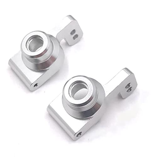 2/Set RC Car Metal Rear Axle Carrier Spare Parts Set for WLtoys 144001 1240191 24018 - Weight Metal - Upgrade Performance and Durability - Easy to Install - - Silver - color: Silver