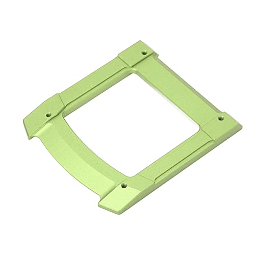 RC Skid Plate, Aluminium Alloy Glide Chassis Set for 1/10 Cars, with Stable Performance and Scratch Protection (Green)