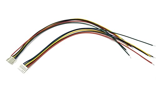 20Pairs Micro JST GH 5Pin 1.25mm Male Female Connector, GH1.25 Terminal Connector Wire Cable 15cm 28AWG - size: 5Pin