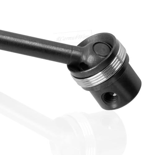 RC Drive Shafts Axles Upgrades Part for 1/8 Kraton 6S BLX,Steel #45 Front & Rear Driveshaft,Center CVD Dogbone,6pcs,Black - color: Black(6pcs)