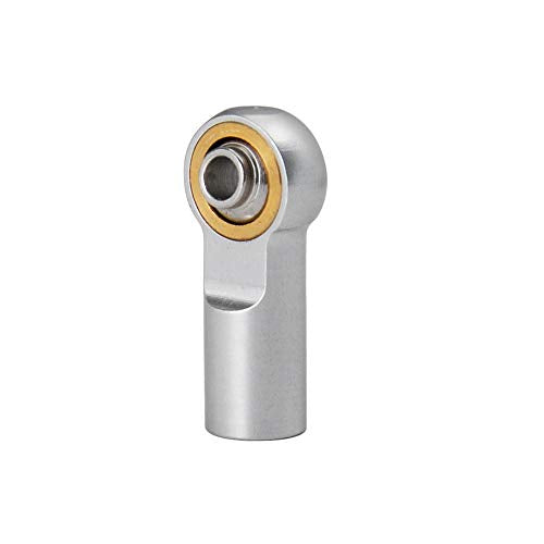 QUE-T 10pcs Metal Link Rod End M4 Ball Joint Head for RC Crawler Car (Silver) - color: Silver