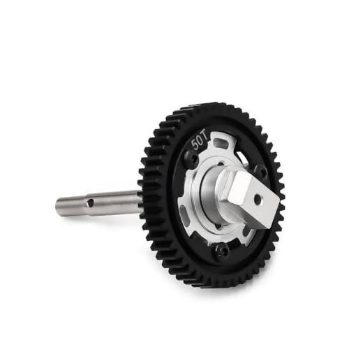 RC Transmission Main Gear and Input Shaft Set with Large Bearing Cush Drive for 1/5 1/6 Scale RC Cars(50T) - color: 50t