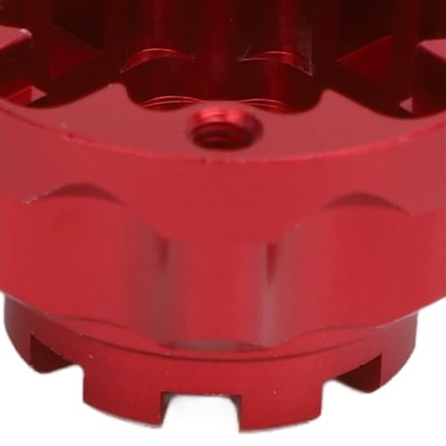 Metal Differential Case, Aluminum Alloy Upgrade Parts Accessories Front Rear Universal Diff Case with 4 Screws for 1/10 RC Car (Red) - color: Red
