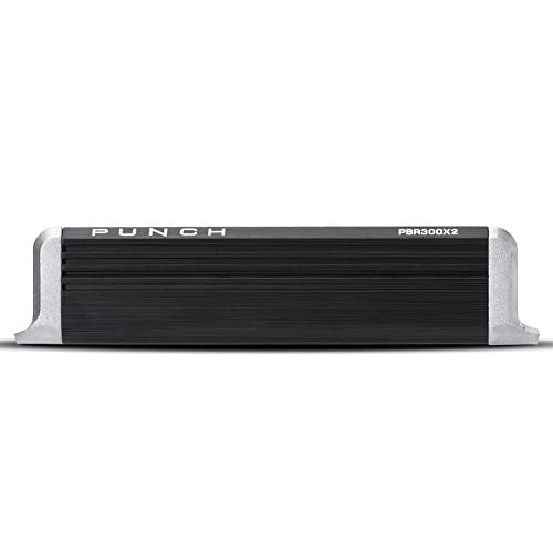 Rockford Fosgate Punch PBR300X2 300-Watt 2-Channel Boosted Rail Amplifier | Class-BR, Ultra Compact Chassis, Easy on Vehicle Electrical System - style: 2 Channel