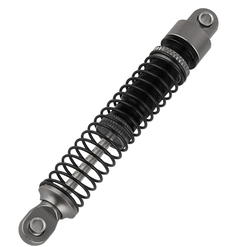 4PCS 65mm Aluminum Shocks Absorbers Oil Threaded Damper for 1/18 RC Crawler TRX4M TRX-4M Bronco Defender K10 Upgrade Parts (gray) - color: 65mm-gray