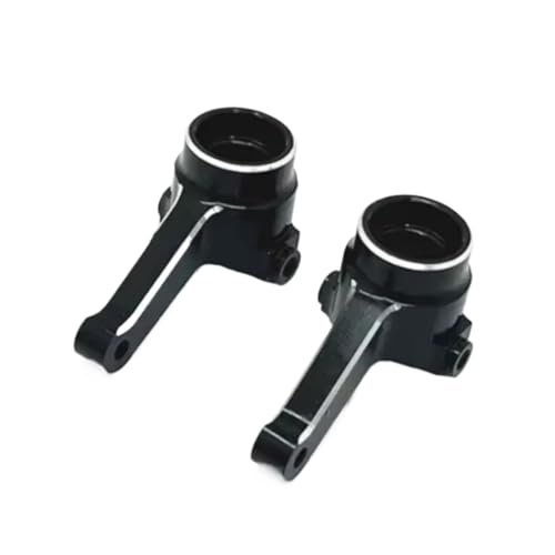 for LC PTG-2 PTG-2R 1/10 Metal Front Steering Cup Rc Crawler for Racing Car Truck for Buggy Upgrade Accessories Parts RC Steering Knuckles Cup(Black) - size: Black