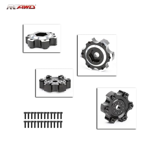 RCAWD for Pro-Line 1/10 6x30 to 12mm Aluminum Wheel Hex Adapters (Narrow) Upgrades Parts #PRO633700