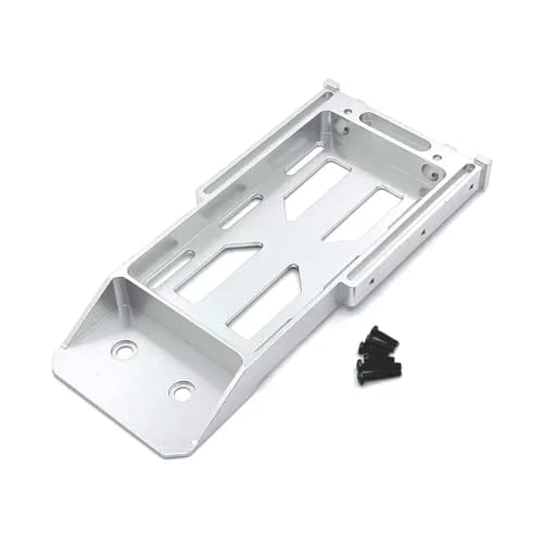 RC Crawler Metal Battery Tray Rear Bumper Mount 1/12 Scale Compatible with MN128 MN86 MN86S MN86K MN86KS(Silver) - color: Silver