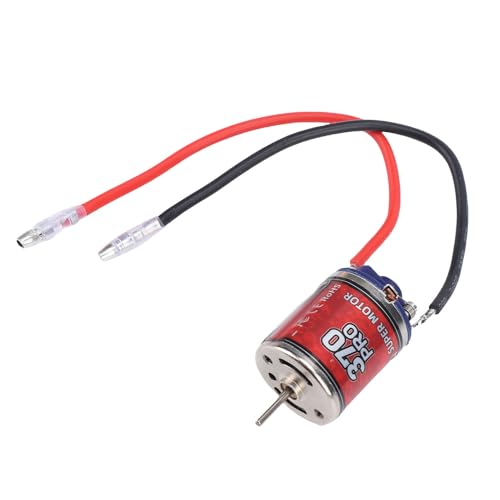 RiToEasysports 370 Brushed Motor 45T High Speed RC Motor Stainless Steel Casing 2.3mm D Shaft with Low Noise High Torsion for RC Car Boat Truck