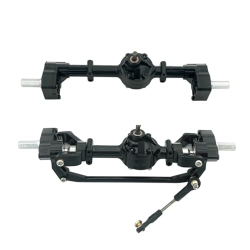 Plastic and Metal Front and Rear Portal Axle Assembly Set for WPL B1 B14 B16 B24 C14 C24 1/16 RC Crawler Truck Upgrades Parts (1 Set) - color: 1 Set