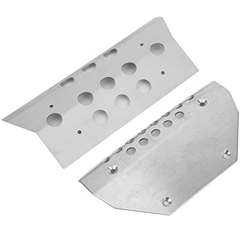 Tbest RC Skid Plate Set, Durable Chassis Armor Protection Axle Guard Kit 6Pcs Brass for Off-Road Racing RC Hobbyists Daily Upgrades