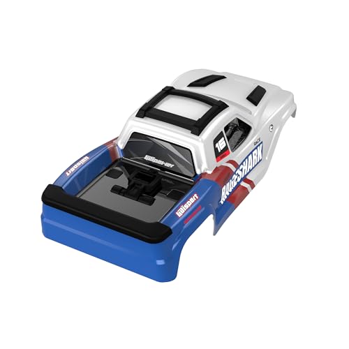 UDIRC UD1611 RC Car Body Shell, White & Blue Color 1:16 Scale Compatible with UD1611, Part Number P16-040A