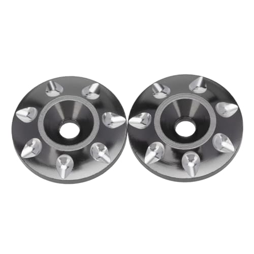 Rc Upgrades Parts For HSP 1/10 1/8 2pcs Metal Wing Mounting Tail Washer M3 Screw Gasket For RC Car Off Road For Buggy Short Course Truck(Titanium)