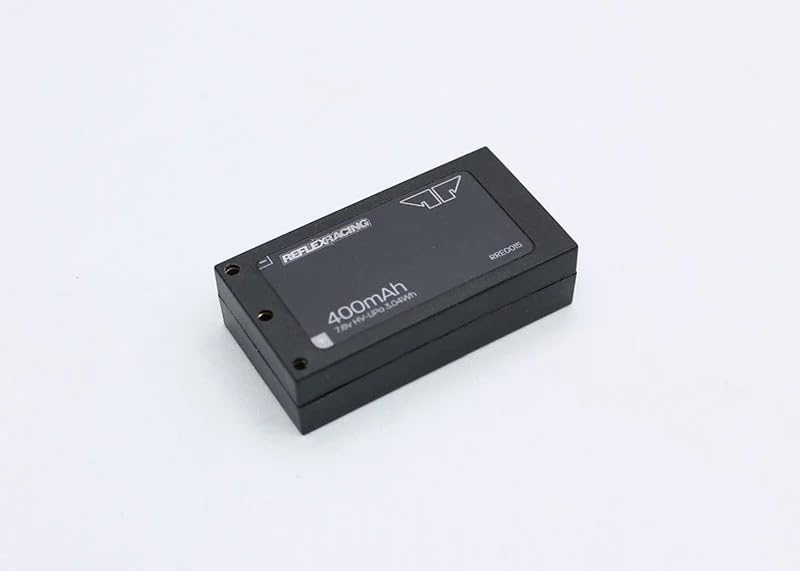 Helidirect Reflex Racing 400mah 7.6V LiHV Hardcase Battery Pack for MiniZ, Drift, 1/28, 1/24 - Remote Control Car, RC Car Upgrade Accessories (RRE015 400mah LiHv) - style: RRE015 400mah LiHv
