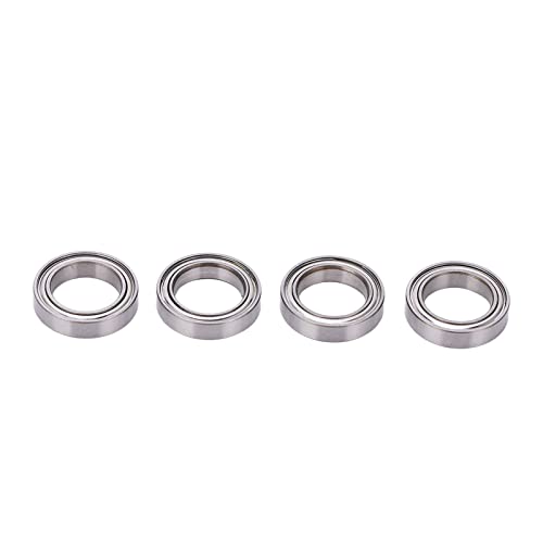 RC Ball Bearings Kit, 12mm Inner Diameter, Stainless Steel, Set of 4, for 1/10 RC Crawler Vehicles