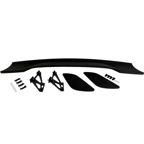 57 Inch Universal Rear Trunk Spoiler Wing Car Spoiler GT Wing Matt Black | ABS Racing Adjustable Rear Spoiler Wing Compatible with Sedan Coupe Hatchback Chevrolet Chevy Hyundai Camaro Lexus Dodge - color: Matt Black