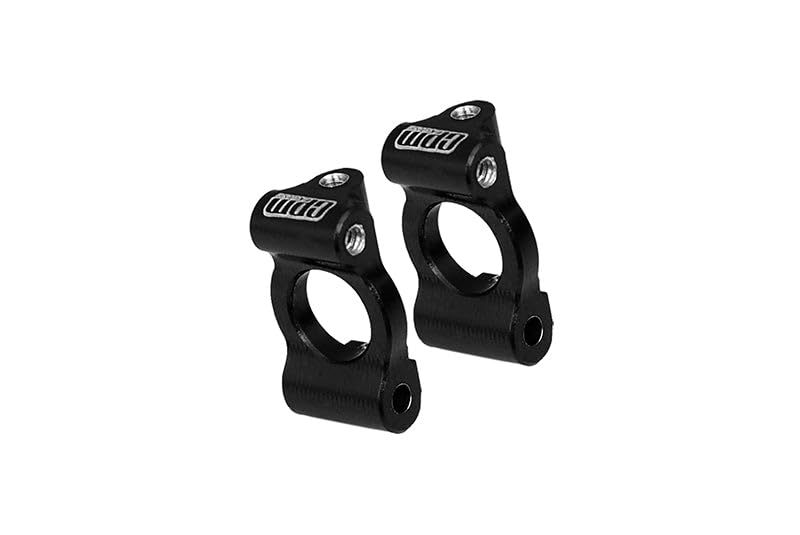 Aluminum 7075 Alloy Front Caster Blocks for LOSI 1:24 Micro-B 2WD Buggy RTR-LOS00007 / 1:28 Micro-T 2S 2WD RTR Stadium Truck-LOS-1392 Upgrades - Black