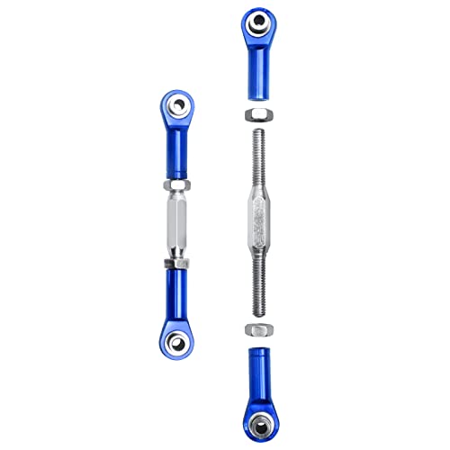 HobbyPark Steel Turnbuckles and Aluminum Camber Links Rod Ends Toe Links Set Linkage for Arrma 1/8 Typhon Mega 4x4 Option Parts (6PCS) (Navy Blue) - color: Navy Blue