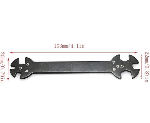 Special Tool Wrench 3mm 4mm 5mm 5.5mm 7mm 8mm for Turnbuckles Nuts DY181090