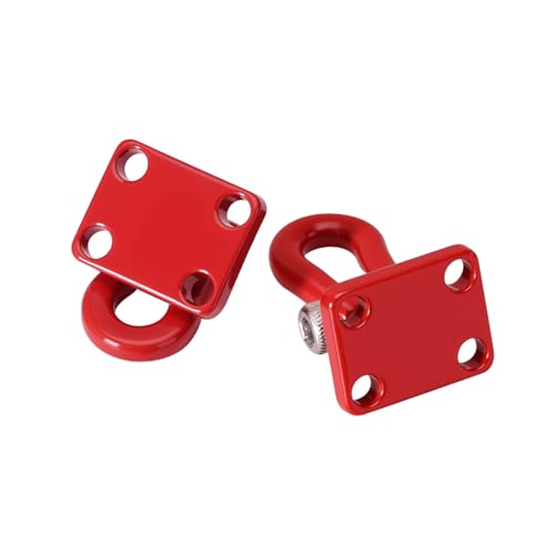 INJORA Metal Tow Hook for SCX24 TRX4M 1/24 1/18 RC Crawlers, 4pcs