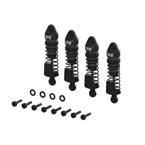 ARRMA Aluminum Shock Set 58mm Length 2000cSt Oil Gun Metal 4pcs - GROM ARA-1560