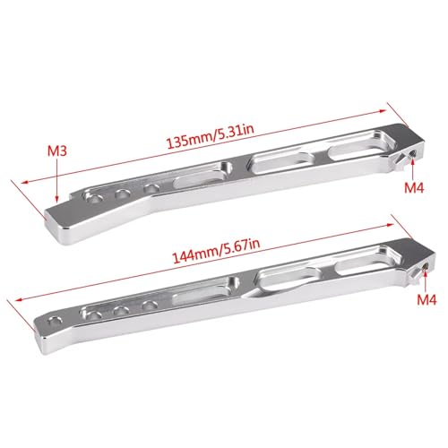 RC Cars Models Compatible with ARRMA for Mojave 6S for BLX 4WD for Desert Truck ARA320620 1/7 RC Car Upgrade Parts Front Rear for Chassis Brace Set