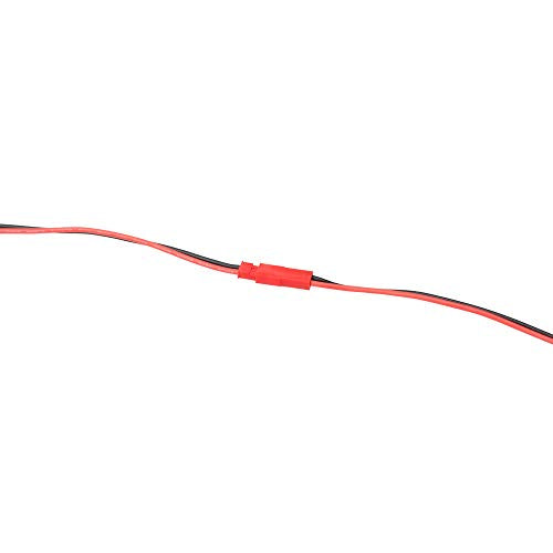 SIM&NAT 20 AWG Silicone Plug for JST, 2 Pin Battery Connector for JST RCY Plug Female Male Connectors Wire for RC Toys Battery, 5 Pairs