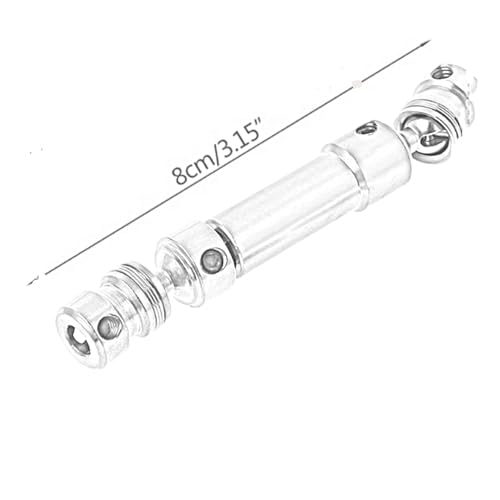 RC Car Drive Shafts Compatible with Wltoys 12428 12423 1/12 RC Short Course for Desert for Buggy Parts 2Pcs Metal Rear Center Drive Shaft CVD(Blue) - color: Blue