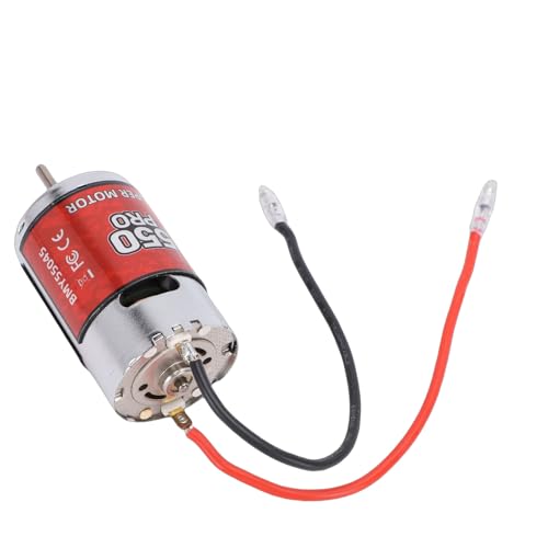 Zunate 550 45T Brushed Motor for RC Crawler Car and Boat, Stainless Steel Cover with Copper Components for Stable Power Output and Consistent Performance Specs