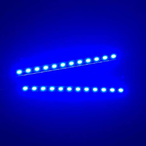 RC 24Leds Chassis Light Aluminum Decorative Dazzle LED Strip 6V Compatible with HSP HPI Recat Racing 1/8 1/10 RC Car Crawler Buggy Truck (Blue) - color: Blue