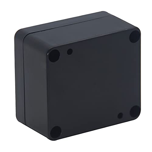 Project Box IP65 Waterproof Junction Box ABS Plastic Electrical Boxes DIY Electronic Project Case Power Enclosure 2.5”x2.3”x1.3” - color: Black, size: 2.5”x2.3”x1.3”