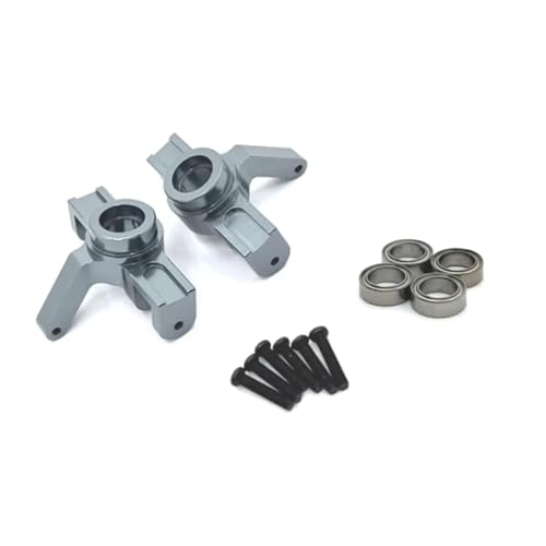 for MJX 16207 16208 16209 16210 1/16 Front Steering Cup and Bearing Rc Model Crawler Car Truck for Buggy Accessories Upgrade Parts RC Car Upgrade Part(Dark Grey) - size: Dark Grey