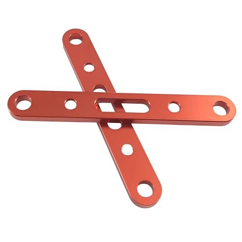 Suspension Arm Mount Set for ARRMA Mojave 4X4 4S BLX RC Truck (Red) | Aluminum Alloy,Front,Rear,1/8 Scale,ARA320589 Compatible,ARA320590 Compatible,CNC Machined,High Strength,Precision Fit - color: Red