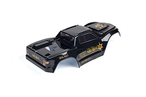 Custom Body Police Style Compatible for V1 Traxxas Maxx 1/10 4X4 4WD Truck Shell Cover(Truck not Included) MX-PB-01