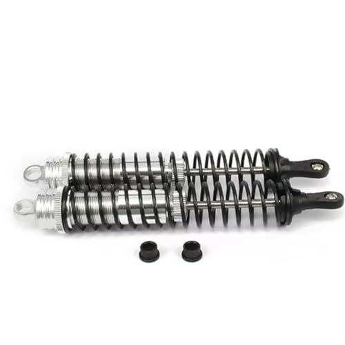 rc car Damper Compatible With Hsp For Losi 1/8 Rc Car Truck Upgraded Accessories Parts Oil Adjustable 140mm Aluminum Shock Absorber Damper(Silver) - color: Silver