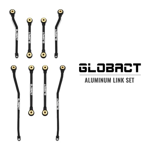 GLOBACT Aluminium Chassis Link Set for 1/18 Furitek FX118 Hobby Plus CR18P | High Clearance