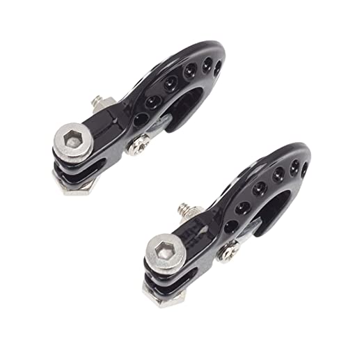 RC Crawler Winch Hooks, Metal Trailer Tow Hook for 1/10 RC Car SCX10 Tamiya CC01 D90 D110 TF2 TRX4 Accessories (B, Black) - color: B, Black