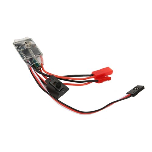 Brushed Electric Speed Controller for Mini RC Car, 30A 4-8V Mini Bi Directional Brushed Esc Speed Controller for 1/16 1/24 Car Boat (with Brake) - color: With Brake