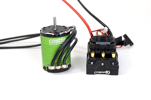 Castle Creations 010-0174-09 Cobra 10 6S MAX, 25.2V MAX, 8A Peak BEC W/1410-3800KV SENSORED Motor